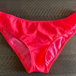 NWT - VS Pink - Low rise Neon Pink Bikini Bottom - M